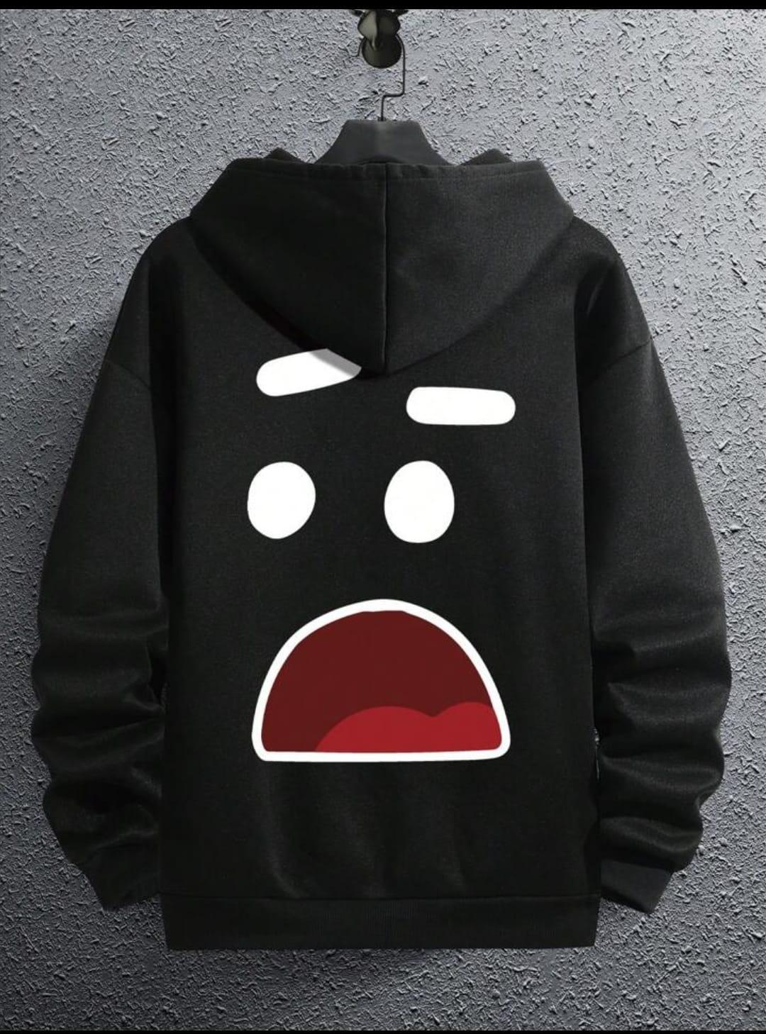 1 x1 Pc Men's Fleece Printed Hoodie