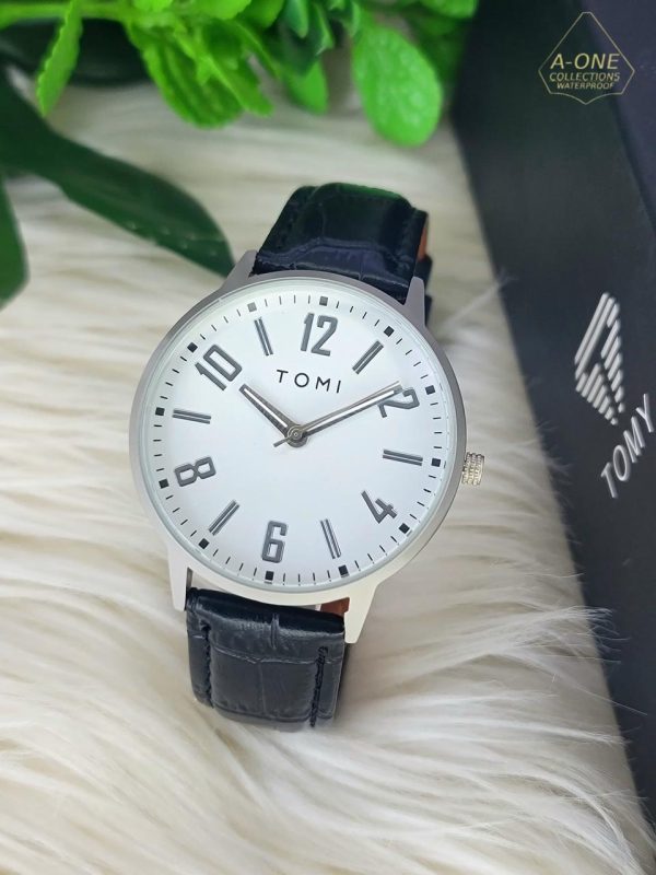 Aa1 Tomi Stylish Watch Leather Strap Watch With Box