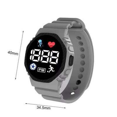 Digital Wrist Watch in Pakistan – Silicone Strap, Cell Operated, Digital Display for Men, Boys & Kids (Without Box)