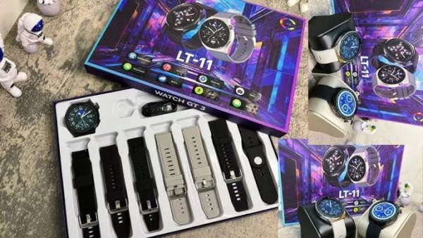 LT-11 Smartwatch Combo in Pakistan – Stylish Touchscreen Watch with 7 Straps, Fitness Tracking & Notifications