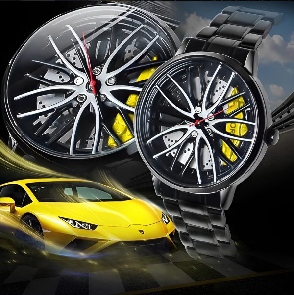 Ma1 Mens Quartz Luxury Car Rim Watch | Car Wheel Hub Watch For Boys & Mens