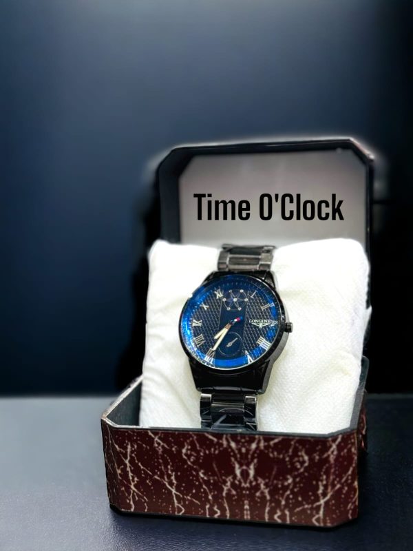 Time O’clock Men Silver Analog Chain Wrist Watch (random Dial Design & Color)